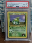 2000 Pokemon Gym Challenge - Erika's Bulbasaur 1st Edition 39 / 132 PSA 8