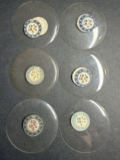 LOT OF 6 GLASS POCKET WATCH CRYSTALS SIZE 19 REPLACEMENT PARTS