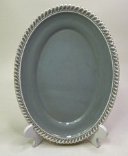 Vintage Harker Chesterton Celadon Pate Sur Pate Ware Oval Platter READ
