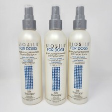 Biosilk for Dogs Silk Therapy Moisturizing Waterless Shampoo Spray 3 Pack 