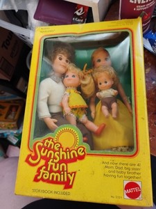 Poupée bébé vintage Playmates 1981 Sunshine Kids Boy vinyle 6 NOS