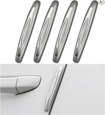 4 PCS Car Door Edge Guards, Ant-Scratch Door Edge Guards Trim S Color: Silver