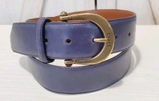 Chaps Ralph Lauren Blue Handmade Material Dress Belt - Women's Size L
