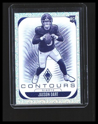 2025 Jaxson Dart Rookie Card Panini Phoenix Contours /75 #24 Giants