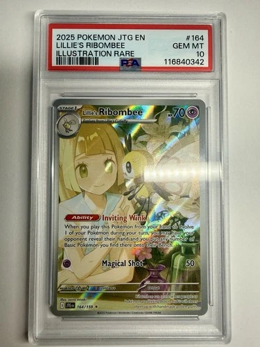 Lillie’s Ribombee 164/159 Journey Together Illustration Rare PSA 10 GEM MT