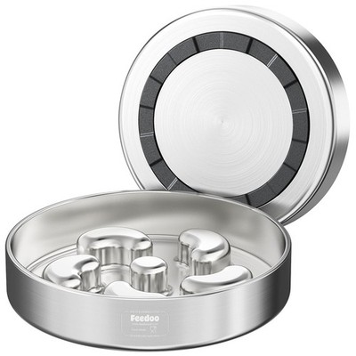 Feedoo Slow Feeder Dog Bowl-2Cups for Medium M 2~2.5Cups, Spiral-1Pack