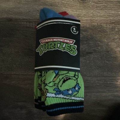 Swag Teenage Mutant Ninja Turtles Green Graphic Novelty Crew Socks 1 Pair