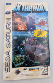 In The Hunt (Sega Saturn, 1994) - CASE ARTWORK  AND MANUAL ONLY - NO GAME