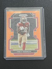 Panini Prizm Rookie Orange Prizm Serial Numbered /249 Trey Sermon #354 49ers