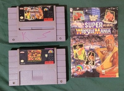 Super Wrestlemania with Manual - WF Raw (SNES) Tested and Working 