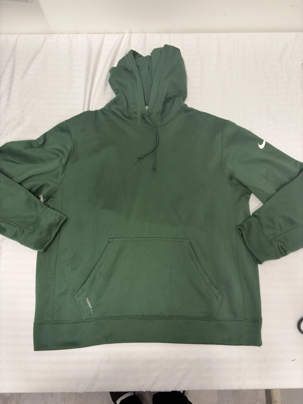 Nike Therma-Fit Pullover Hoodie w/ Front Pocket - Green - Men's Size Large
