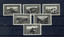 Feldpost Bosnien PROBEDRUCKE SCHWARZ  RRR    Landschaft 1906