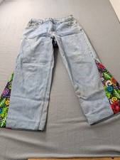 Vintage Levi’s 560 Custom Upcycled Flare Festival Jeans Mens W36 L32 Made in USA