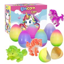 6 Pack Unicorn Hatching Surprise Eggs - Grows 600 - Easter Birthday Gifts for...