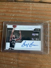 2020-21 Panini Noir - Freeze Frame Signatures George Gervin #FF-GGV /99 (AU)