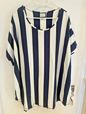 * GOZZIP * Shirt *  XL (54/56) blau-weiß lä...