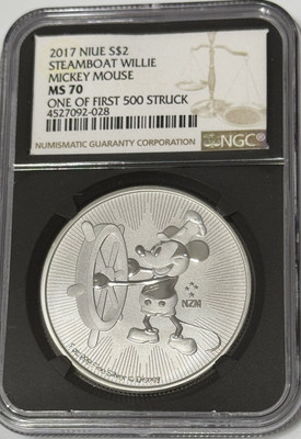 2021 ニウエ　ミッキー銀貨 FIRST STRIKE Buy 2021 Niue 1 oz Silver $2 Disney Mickey Mouse Christmas