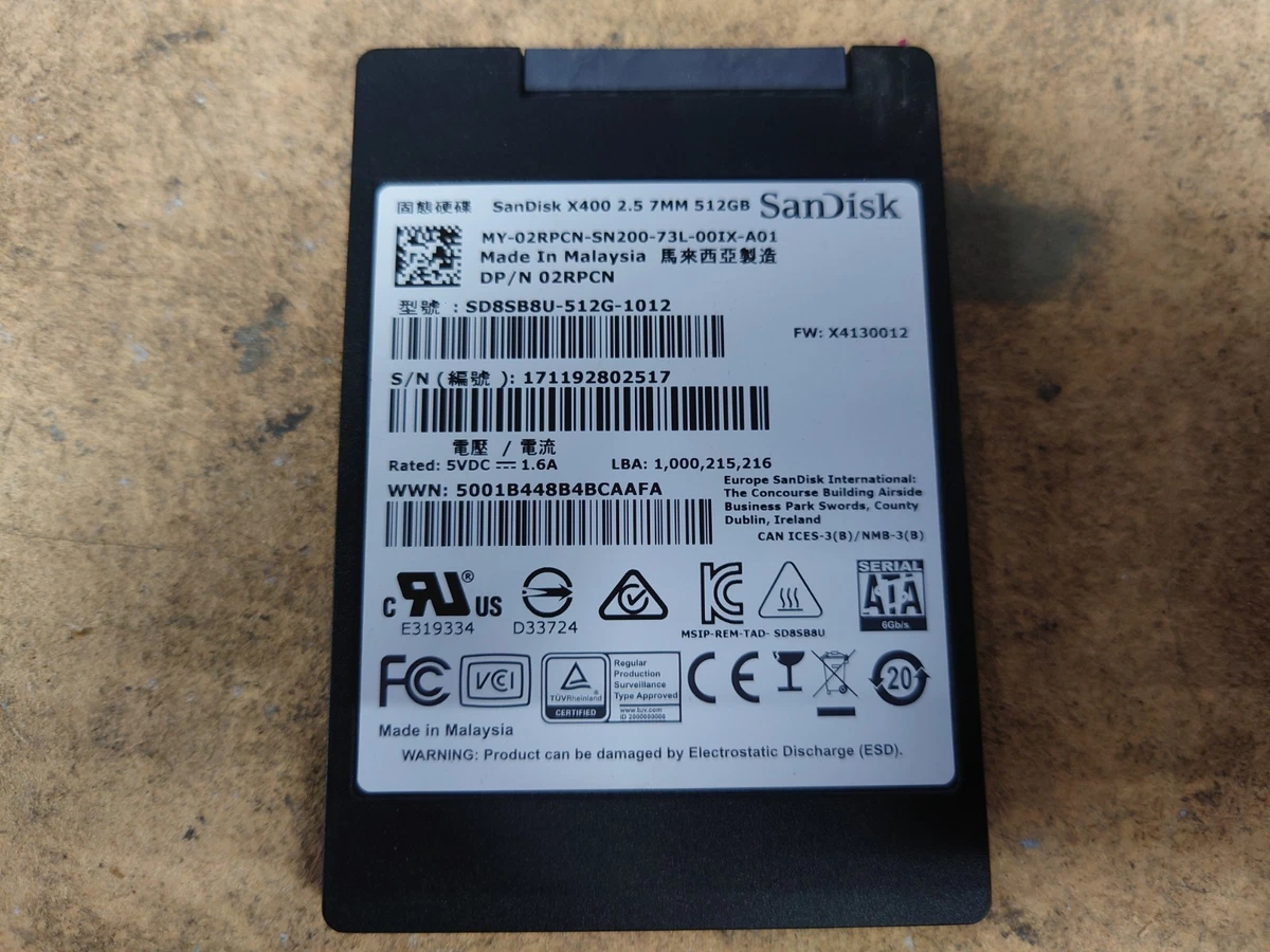 ③-WA262-SanDisk SATA 512GB SSD 2.5 1点 SanDisk 512 GB Internal Solid-State Drives for sale | eBay