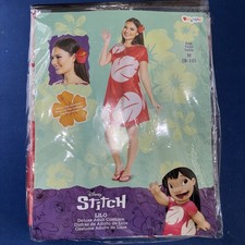 Disney Adult Lilo And Stitch LILO Dress Costume -size 8-10 Medium Cosplay