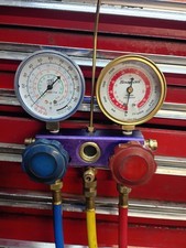 Snap On Actr4150 134a Freon Ac Manifold Test Gauges Automotive 72 Hoses