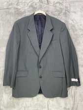 NWT Oscar De La Renta Wool Blazer Blend Men  s Size 42 Long Navy 2 Button NEW