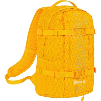 Supreme イエロー バックパック Supreme Backpack Yellow FW18 Bookbag Rucksack 3m Sealed New With