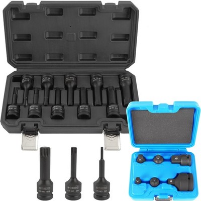 TECPO INNEN VIELZAHN NÜSSE KRAFTNÜSSE 1/2'' M4-M18 + BGS ADAPTER REDUZIERUNG