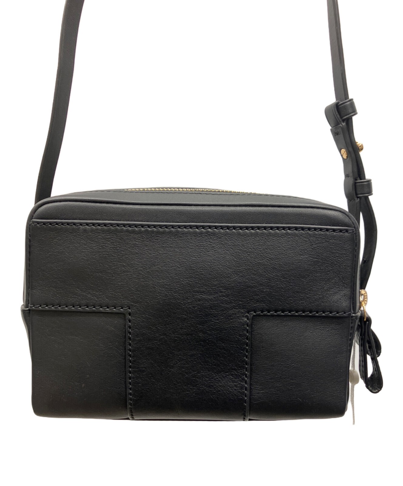 TORY BURCH Shoulder Bag Crossbody Leather Black Women Used Authentic thumbnail 2