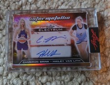 2025 Leaf Electrum Dual Auto Cameron Brink & Hailey Van Lith /10 Bronze SP WNBA