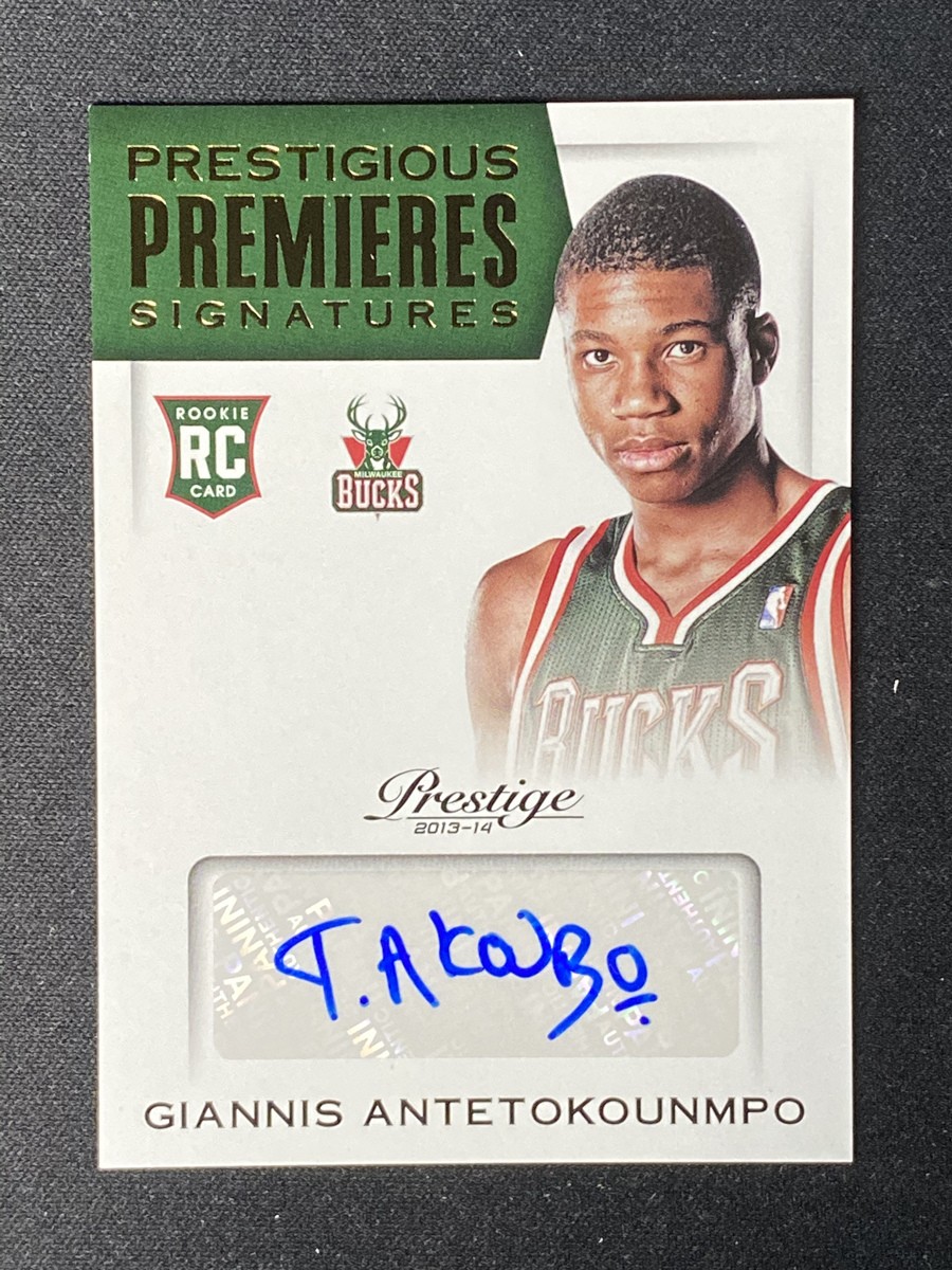 2013-14 Panini Prestige Giannis Antetokounmpo #16 Prestigious Premieres Auto RC