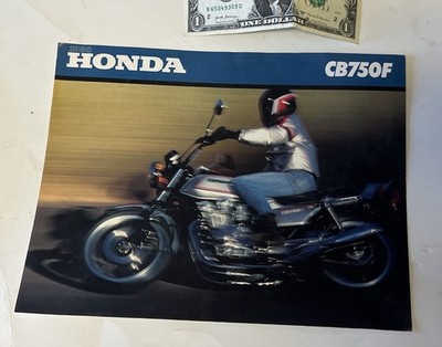 HONDA CB750F Motorcycle Sales Brochure sheet 750 original OEM 1979 1980 foldout