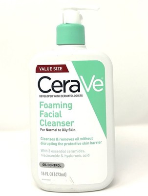 CeraVe Foaming Facial Cleanser for Normal To Oily Skin 16oz