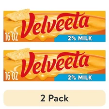 (2 packs) Velveeta 2% milk low-fat melted cheese dipping sauce, 16 ounces
