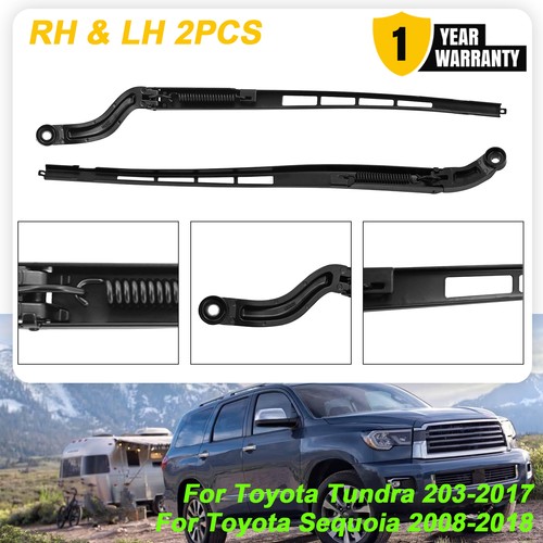 Front Windshield Wiper Arm RH & LH 2pc Set For Toyota Sequoia Tundra 2007-2022