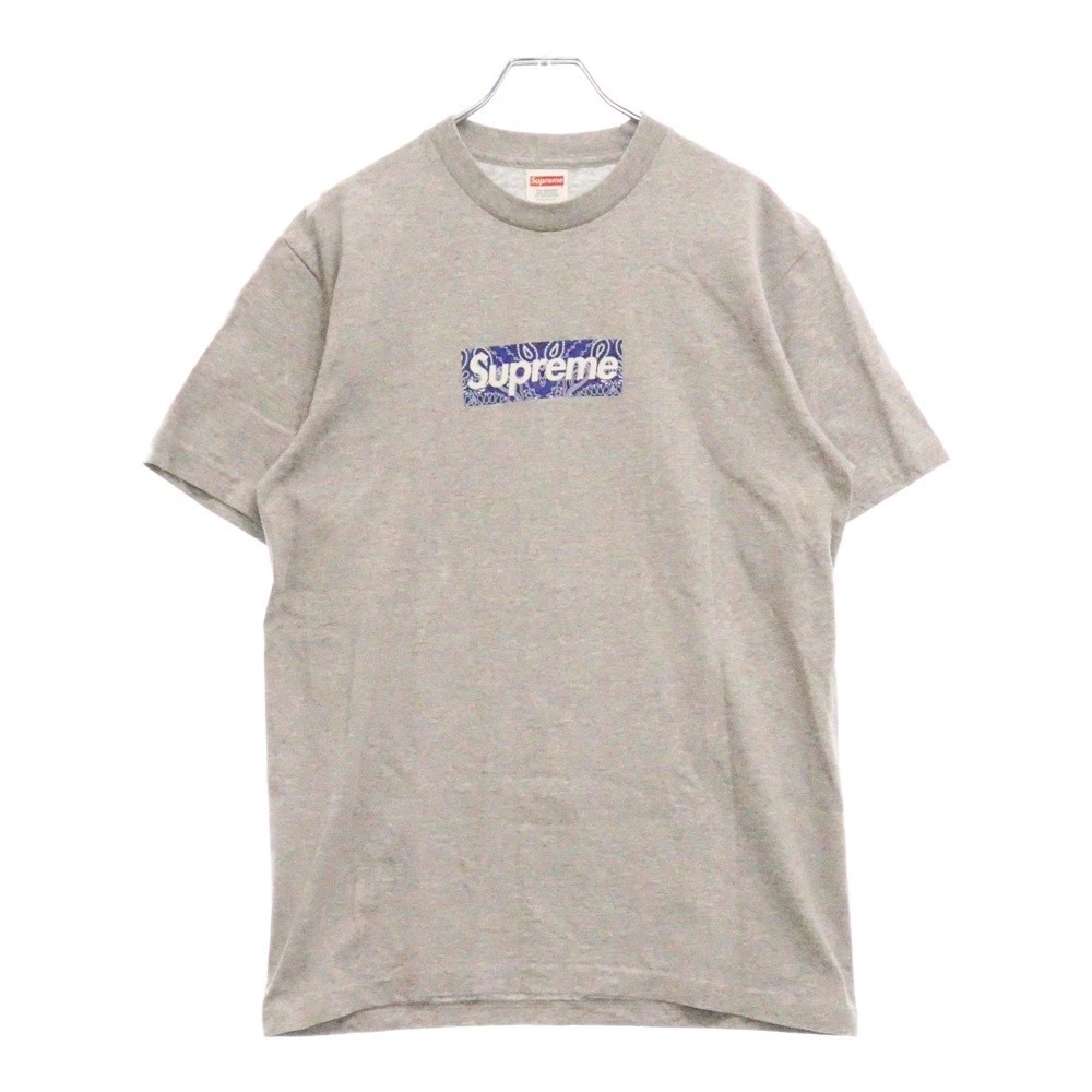 SUPREME 19AW Bandana Box Logo Tee Bandana Box Logo Print T shirt manches courtes