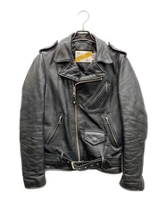 One Star Double Riders Jacket Leather Black Size M Used