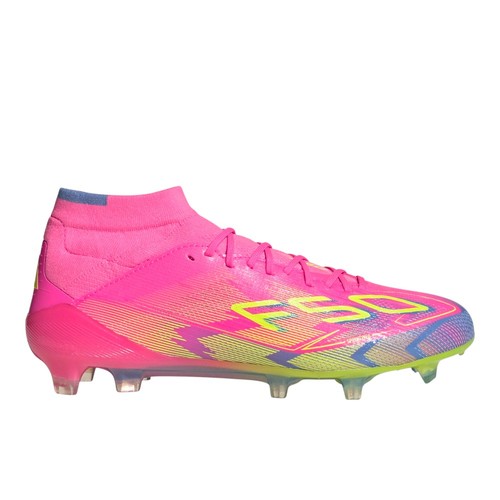 adidas F50 Elite Firm Ground Mid Soccer Cleats Womens Pink Sneakers Athletic Sho