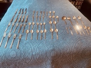 Royal Danish by International Sterling Silver-57 pcs-includes serving pieces too