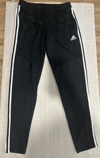 Women  s Adidas Black Tiro Training Pants Size Medium Preowned Conditions Good
