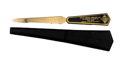 Vintage Atlas Lincoln Mercury Brooklyn NY Advertising Letter Opener Daily Rental