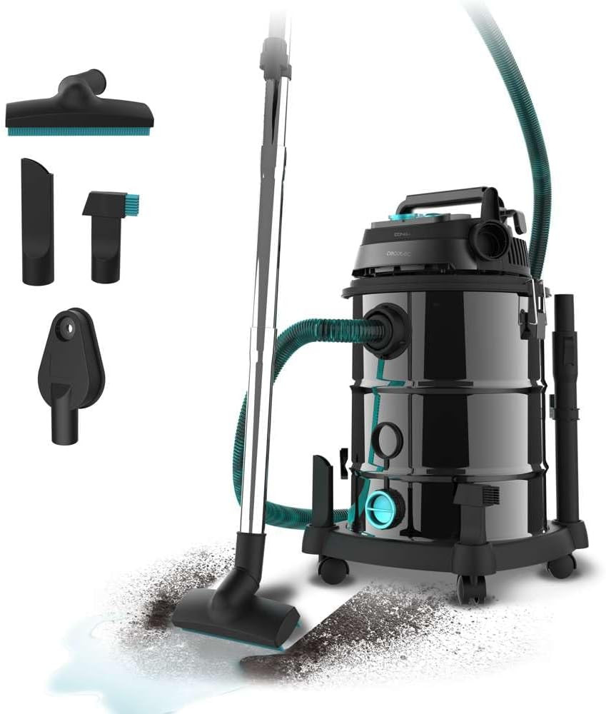 Conga Rockstar Wet & Dry Steel Pro 1600W | Aspiratutto Inox 30L
