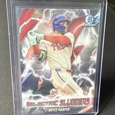 2026 Topps Bowman Chrome Electric Sluggers Insert ES-6 Bryce Harper Phillies
