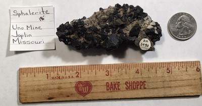 Sphalerite,  Uno Mine, Joplin, Missouri.