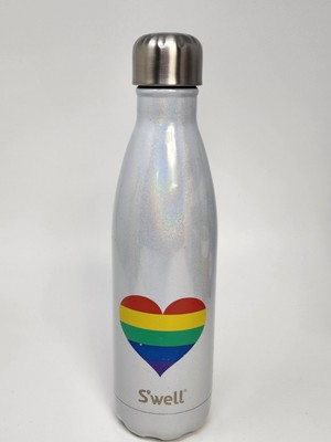 S'Well Elements Insulated Stainless Steel Water Bottle 17 oz., Rainbow Heart