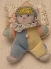Vintage Eden Pastel Wind Up Musical Clown. Plays  You Are My Sunshine  