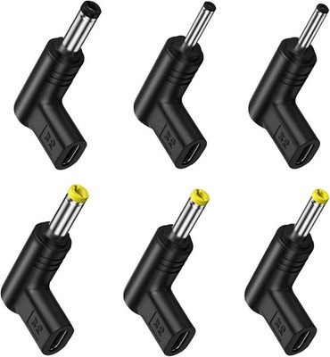 6 Stück USB C auf DC Adapter 90 Grad, USB C Hohlstecker, DC Adapter, DC 5V Netz