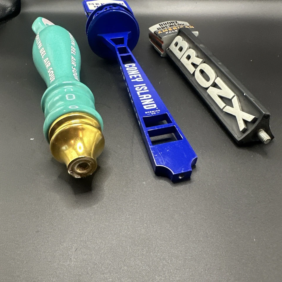 NYC Beer Tap Handles Brooklyn Bronx Coney Island Brewery Keg - Image 4 of 4