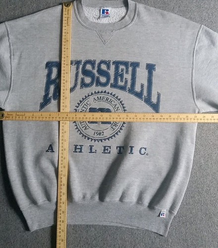 Vintage Russell Athletic Sweatshirt Men's XL Spellout Made In USA Crewneck 90s - Picture 11 of 11