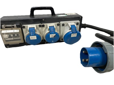 Indu Elektro Verteilerkasten 63A 1phasig auf 2x32A + 1x63A einphasig
