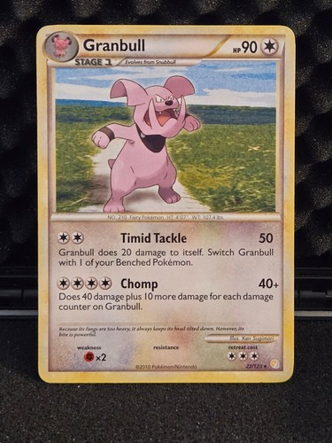 Granbull 22/123 Rare HeartGold & SoulSilver Pokemon Lightly Played